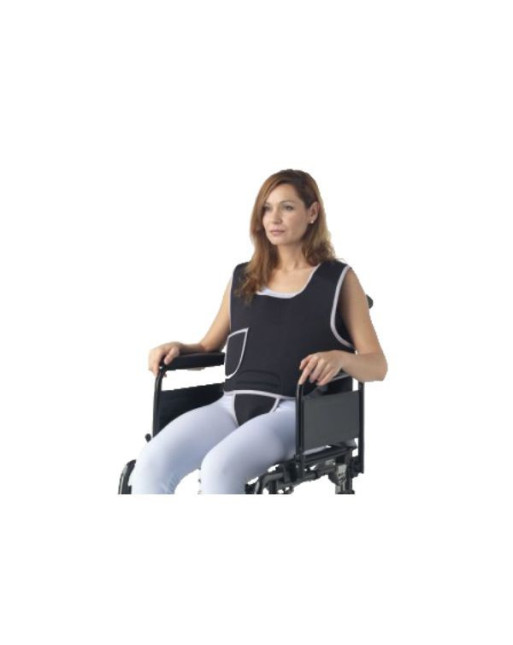 Colete de Tronco c/ Suporte Pélvico para Fixação à Cadeira de Rodas