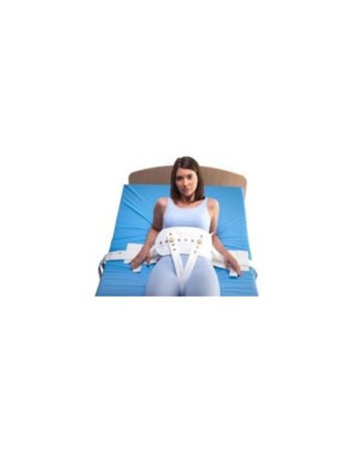 Cinto abdominal em tela acolchoada para cama com fecho em íman