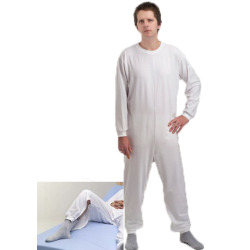 Pijama geriátrico de adulto com um fecho