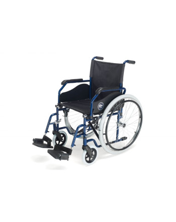 Cadeiras de Rodas Manual Encartável em Aço - rodas traseiras 24'' pneumáticas