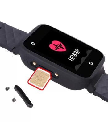 Relógio SOS de Pânico (4G, GPS) - Inserção de cartão SIM